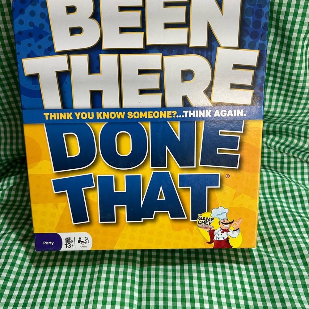 Been There Done That Party Game - Blue and Yellow Like New